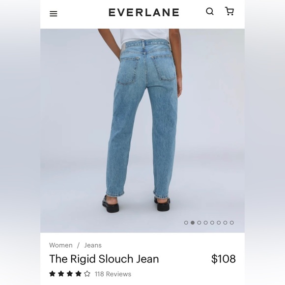 Everlane Rigid Slouch Jeans (29 Regular, Broken-In Blue wash) - Picture 5 of 5